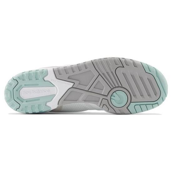 New Balance 550 Низкие Белые Мятные Темно-синие - BB550WCA