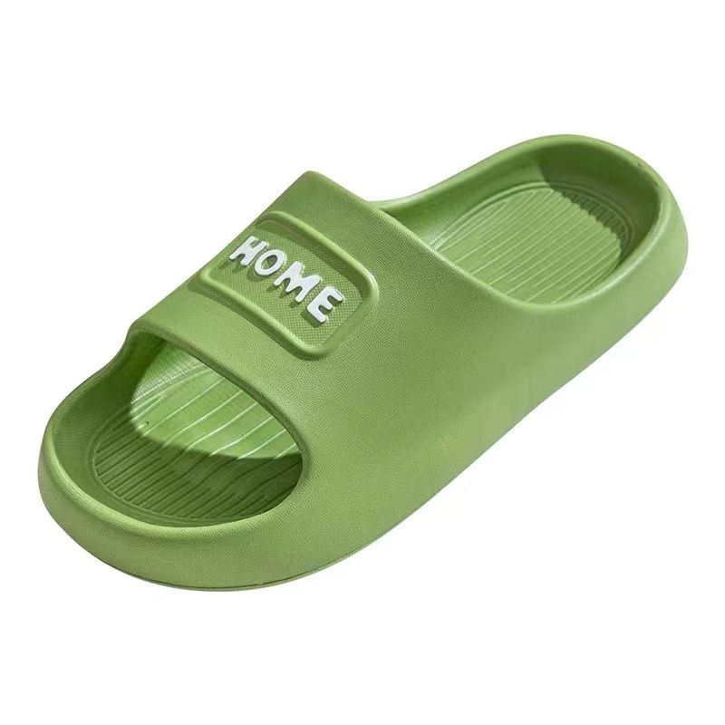 Letter Slippers Female Indoor Home Bathroom Thick Bottom Home Non-slip Sandals Women Out Wear Slippers