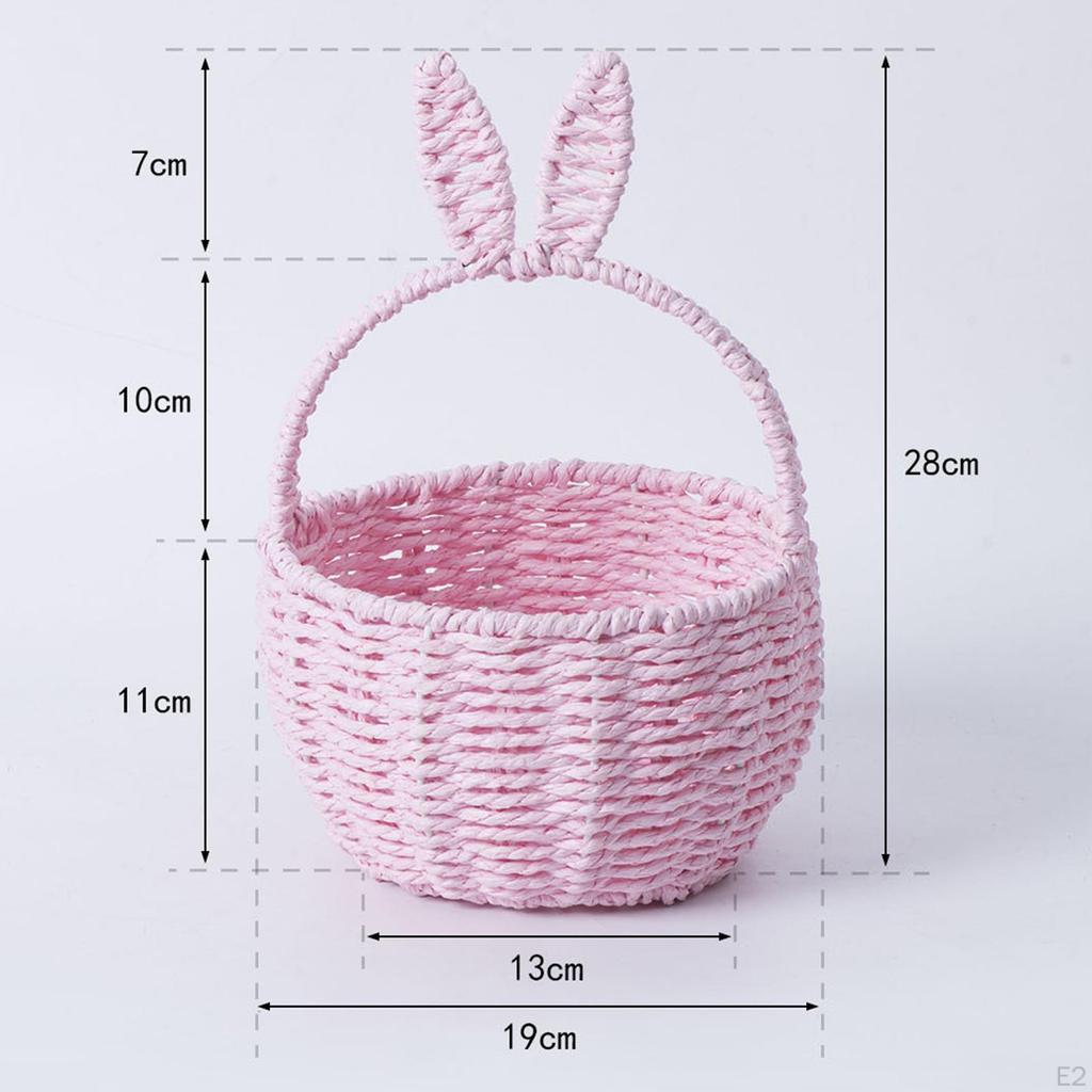 Корзина ручной работы с ушками для продуктов и пикника