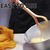 Comfortable Grip Wooden Dough Whisk Long Handle Manual Stirring Rod  Egg Whisking