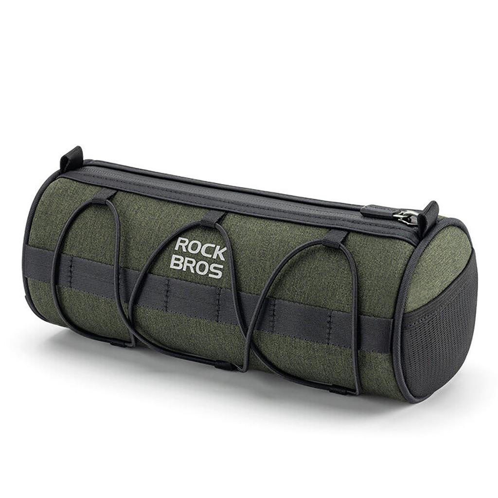 Bicycle bag mounted on the handlebar, frame, under the saddle, 2l, green