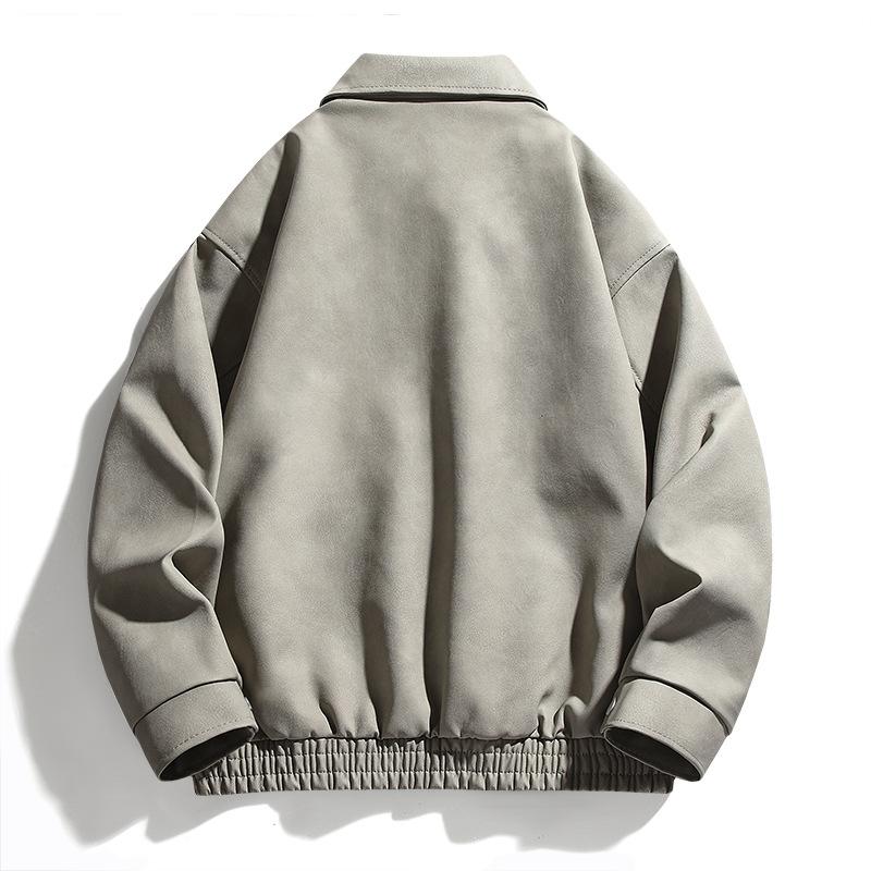 Coat Men's Spring and Autumn American Retro New High-end Loose Autumn Jacket Men