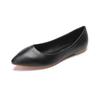 Рабочая обувь на мягкой подошве Женские черные остроносые балетки Неглубокие удобные повседневные туфли Роскошная дизайнерская обувь Zapatos De Mujer 43