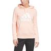Adidas Толстовка с капюшоном и логотипом в виде буквы, женская толстовка кораллово-розового цвета GC6918