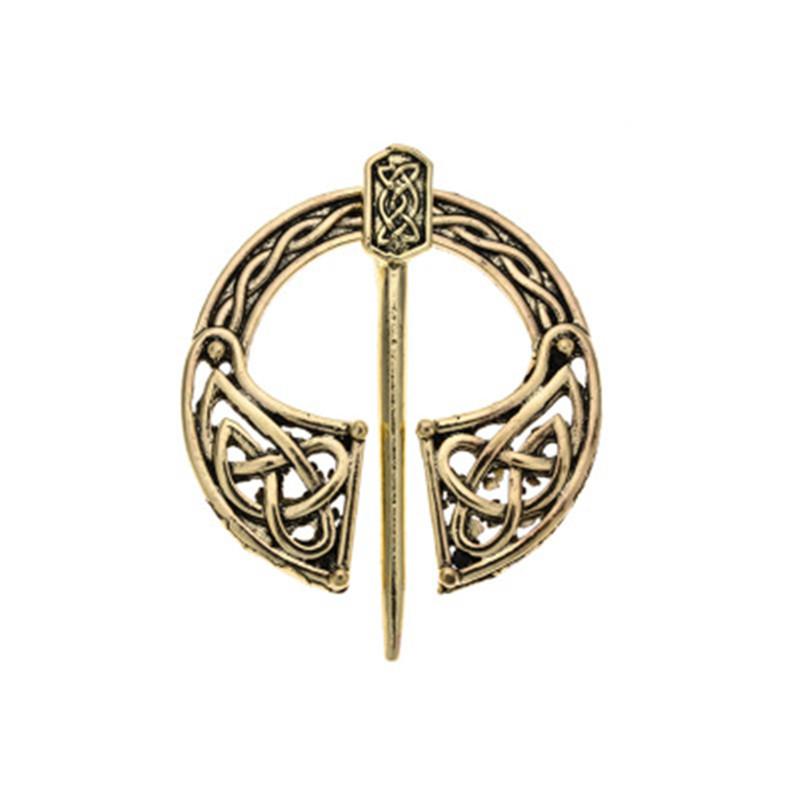 New Fashion Women Hand Forged Medieval Norse Runic Viking Jewelry Vintage Wulflund Belt Buckles Viking Cloak Brooch Cloak Pin