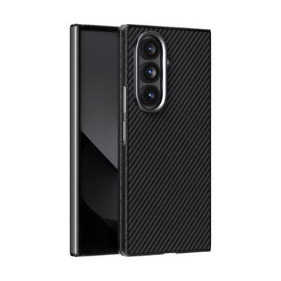 Чехол для Samsung Galaxy Z Fold 7 6 5 Fold 7 Fold 6 с поддержкой Magsafe Магнитной Беспроводной Зарядки Защитный Чехол из Углеродного Волокна