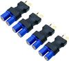 4Pcs T-Deans Male To EC3 Female Adapter Connectors – For Lipo Batteries and RC Models