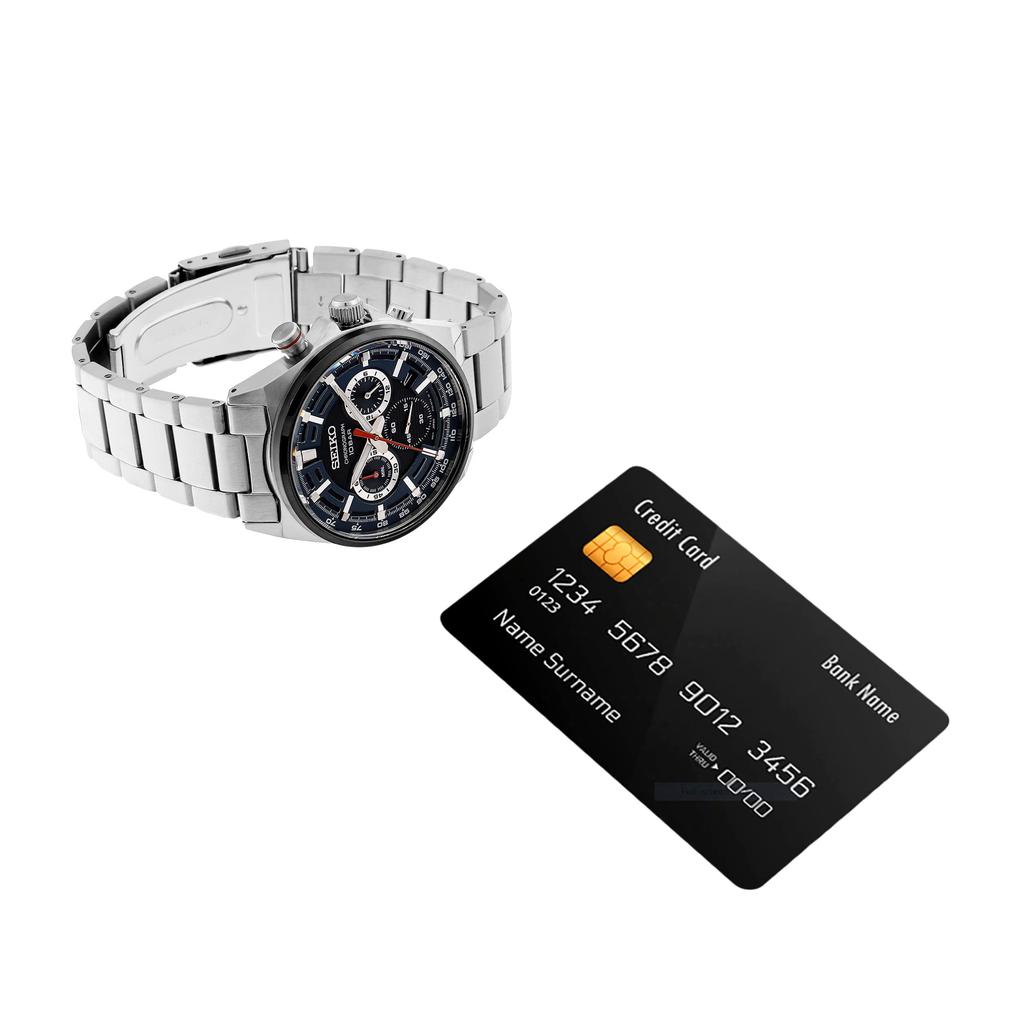 Seiko SEIKO Watch Chronograph Blue Overseas Model SSB407P1 Men's [item]