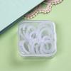 20Pcs 15mm Transparent Plastic Book Ring Loose Leaf Binder DIY Photo Album Circle Binding Clips Clamps Office Binding Supplies
