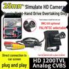 25MM Ультра-узкий Угол Обзора Русская HD Аналоговая 1200ТВЛ Камера для Обгона RHD с Подключением BNCAV
