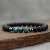 New Design Men Bracelet Jewelry 8mm Black Onyx Tiger Eyes Lava Turquoises Stone Braslet Hombre Suppliers