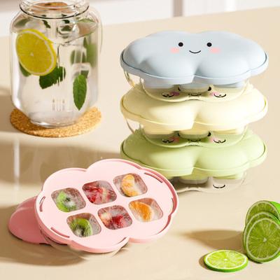 Мини-форма для кубиков льда для морозильной камеры Легко извлекаемая форма из ПП для морозильной камеры Герметичная штабелируемая Без БФА Компактный льдогенератор для домашней кухни