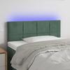 VidaXL LED Headboard Bedroom Furniture Single Bed Accessory Headboard Bed Frame Interior Dark Green 3121651