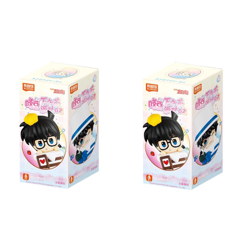 Оригинальная серия Brook Детектив Конан 'Послеобеденная вечеринка' Blind Box Коллекция моделей персонажей аниме Праздничные игрушки Подарки