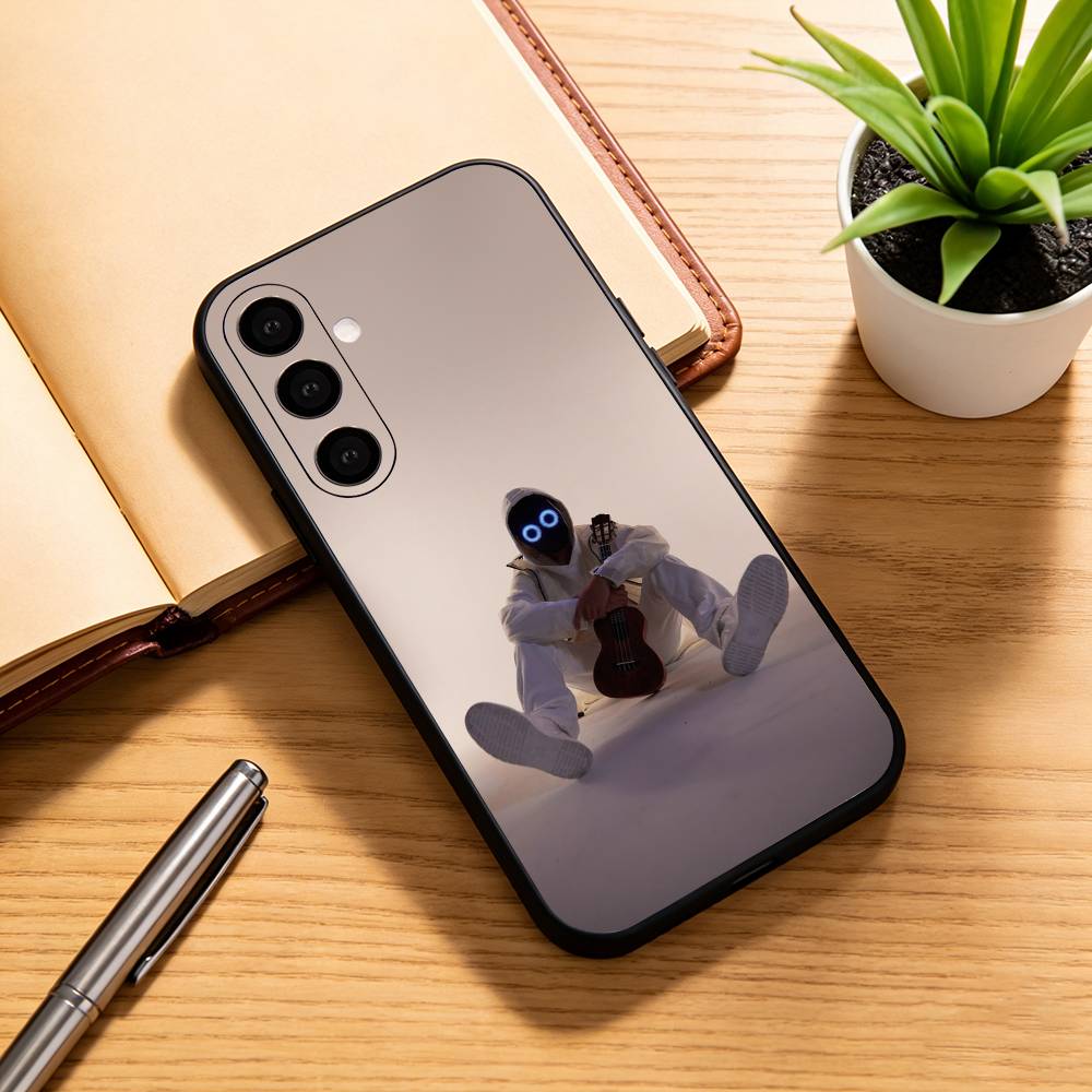Чехол для телефона Singer Funny B-BoyWithUke для Samsung Galaxy A73, A72, A71, A70, A53, A52, A51, Других Мягкий Черный Чехол
