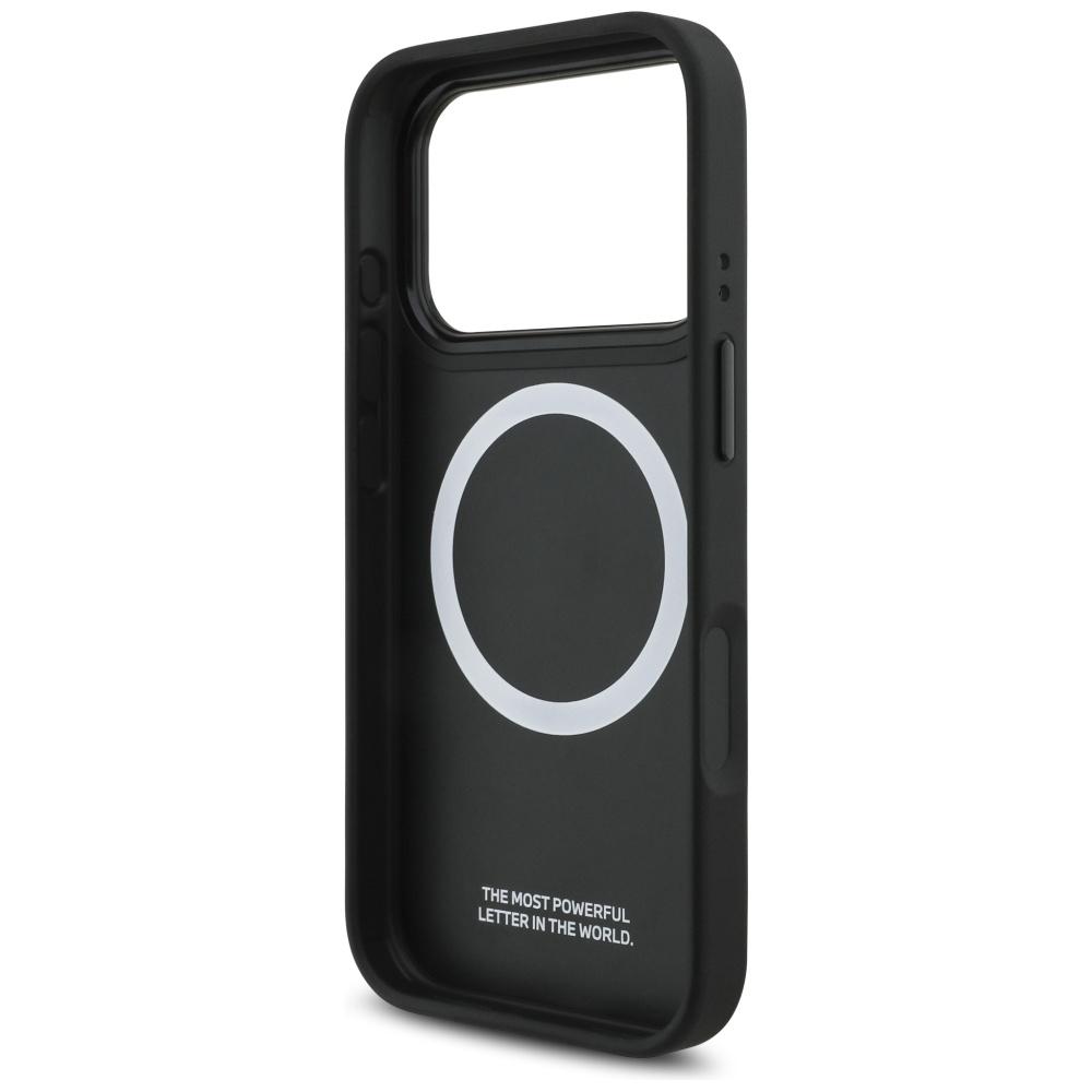 BMW M Tricolor Metal Logo MagSafe Case for iPhone 17 Pro Gray