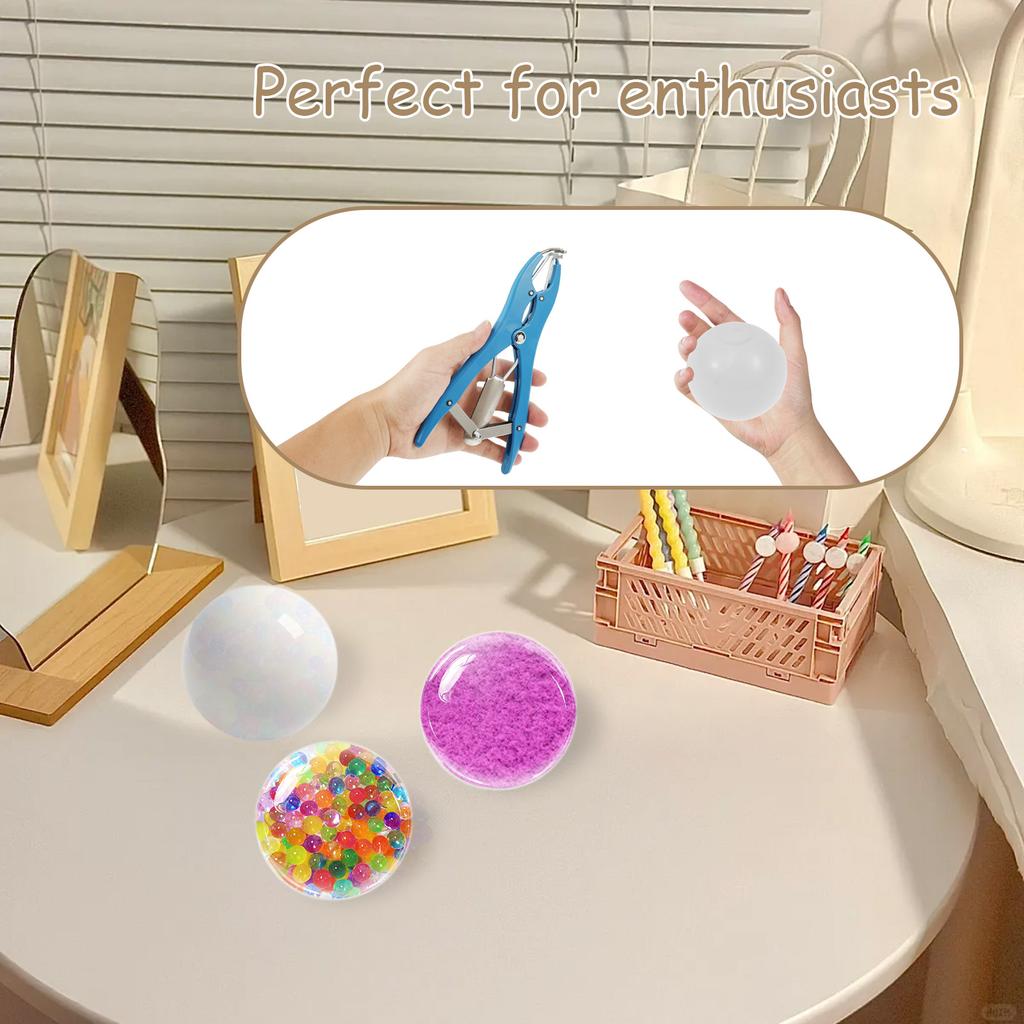 15 Pcs DIY Stress Ball Kit Blank Pressure Balls Skins DIY Kits with Expander Tool Make Your Own Stress Toys for Adults Beginners