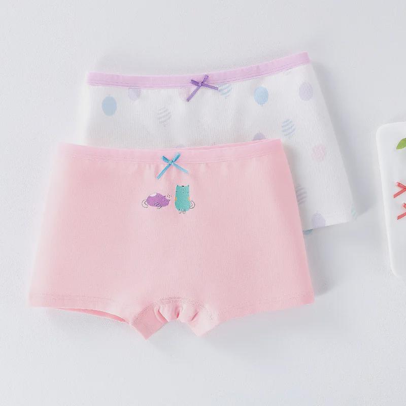 Трусы-боксеры антибактериальные для девочек - чистый хлопок, размеры от маленького до большого