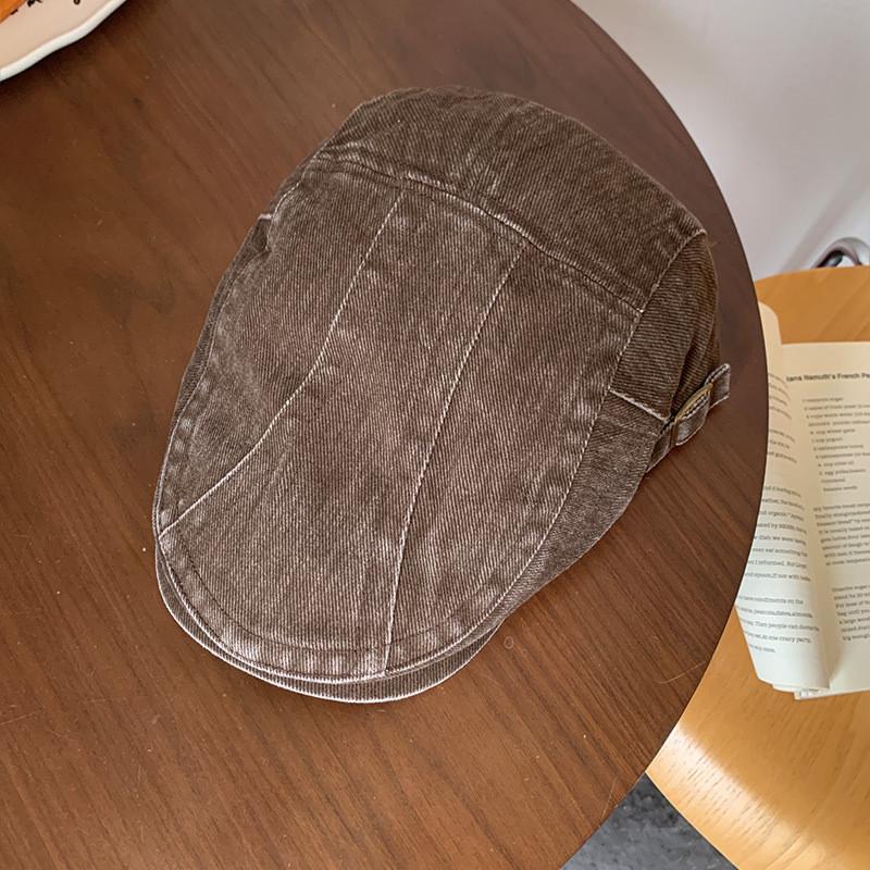 Джинсовый Модный Моющийся Берет Различных Цветов для Весенне-Летней Носки