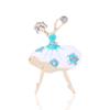 Fashion Cute Exquisite Girlfriend Dancing Ballet Brooch Crystal Rhinestone Glass Brooches Pin For Women Wedding Dress Accessory