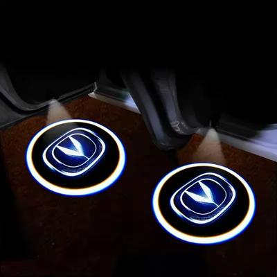 2 шт. Универсальные светодиодные проекторы-логотипы Laser Welcome для дверей автомобиля, Автомобильные товары, Аксессуары, Декор для Changan CS15 CS35 CS55 CS75