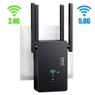 1200 Мбит/с беспроводной 5G Wi-Fi повторитель Wi-Fi маршрутизатор Усилитель сигнала 2,4G/5G двухдиапазонный 802.11g Gigabit Network Range Expander Ap расширение WIFI