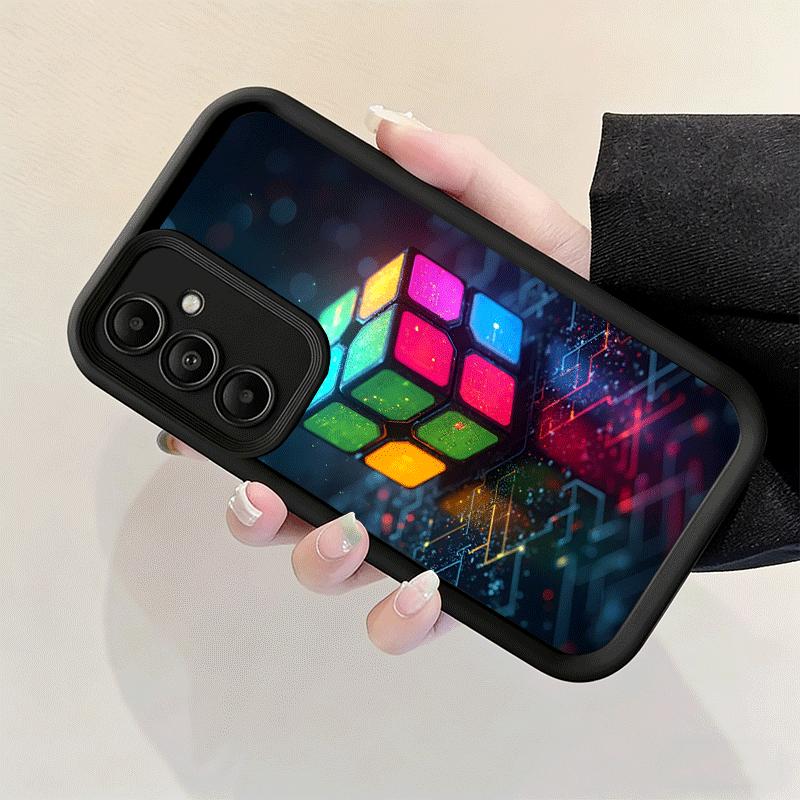Чехол для телефона для Samsung Galaxy A17 A16 A15 A14 A13 Кубик Рубика Формула Пародии Математика A56 A36 A26 A55 A35 A25 A54 A34 A24 A53 A33 A23