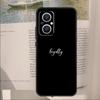 Простой Минималистичный Черный Чехол-Обложка с Цитатой Для OPPO Reno 13F 11F 12F 14F 10 11 12 13 14 Pro 7 8 Lite OPPO Find X6 X5 X8 Pro Чехол