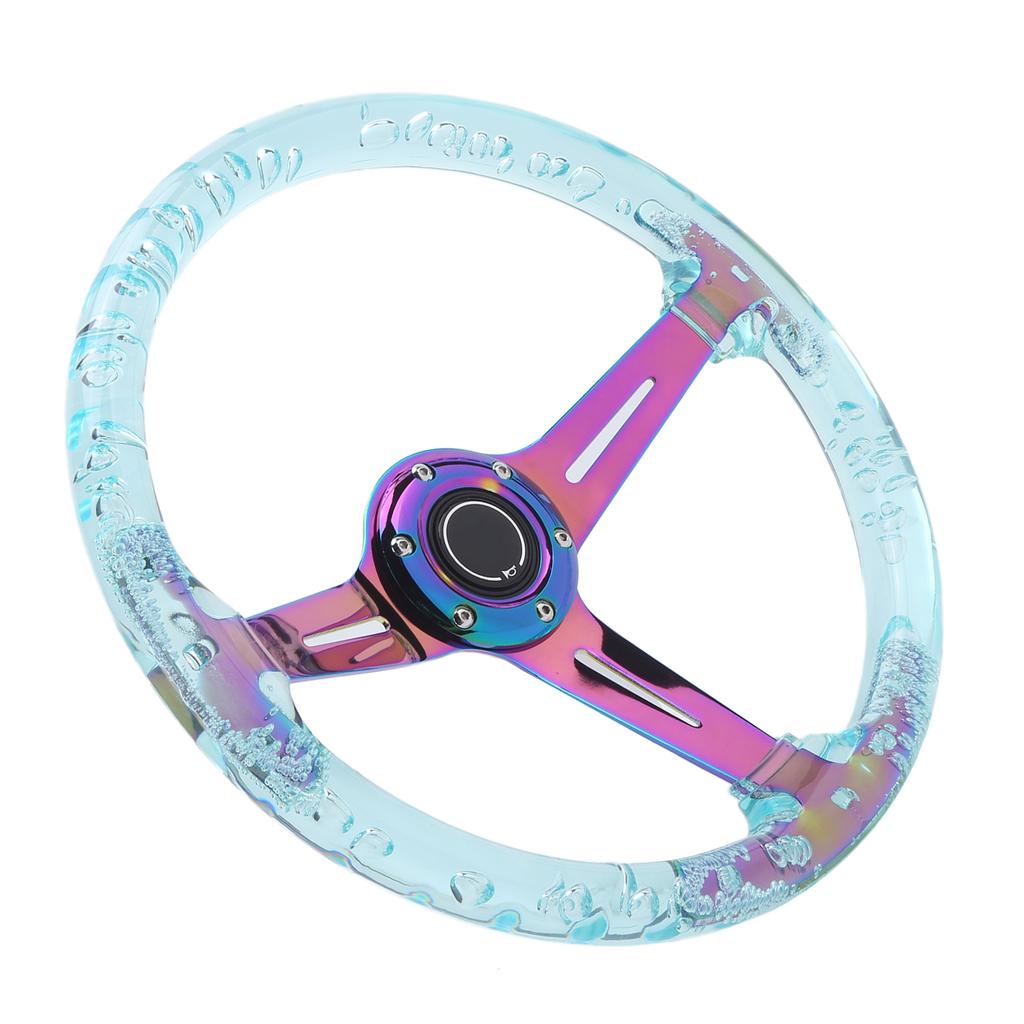 14-дюймовый Руль автомобиля Логотип Кнопка сигнала Аксессуары Модификация Подходит для квадроцикла Карта UTVФиолетовый