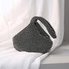 Handmade Polyester Shell Shape Party Purse With Diamond Accents For Night Out