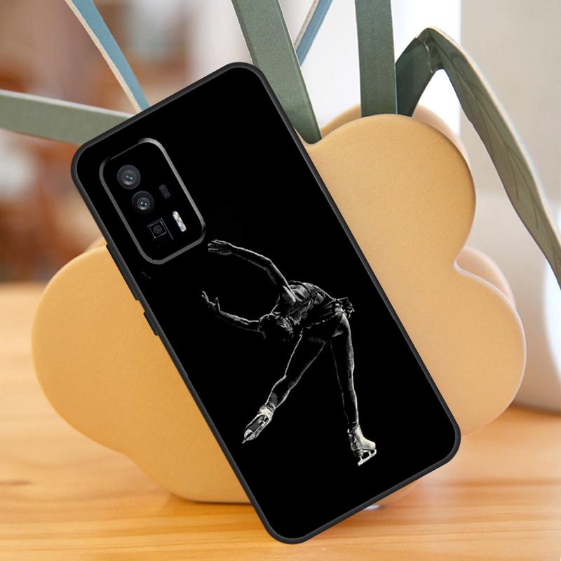 Figure Skating Ice Skating Case For POCO F6 Pro X6 X5 X3 F3 F5 M6 M5s Xiaomi 13T Pro 11T 12T 12 13 Lite 14 Ultra Cover