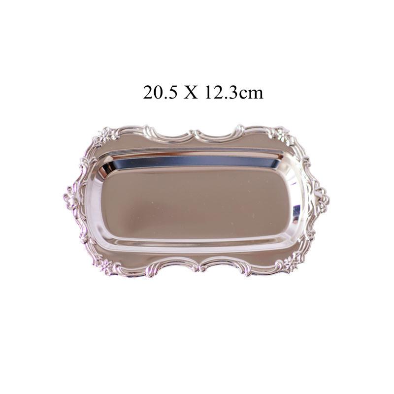 1 шт. Металлический поднос для фруктов, закусок, закусок, выпечка, десерт, конфеты, тарелка, гостиная, украшения, органайзер