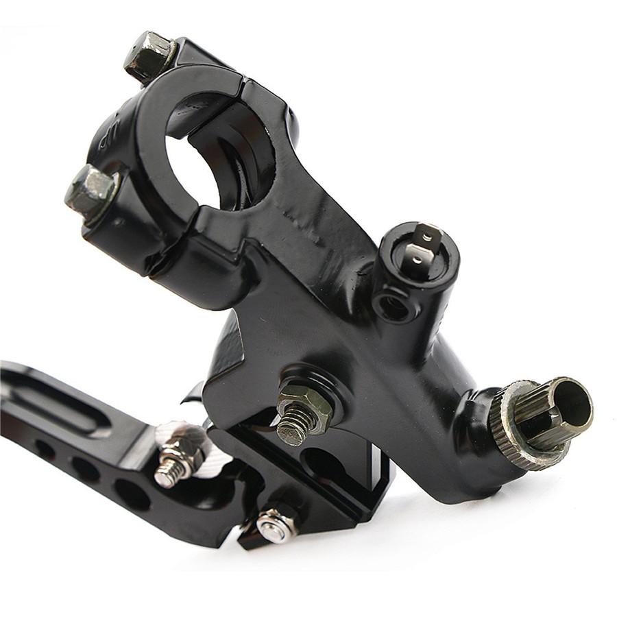 22mm Black Aluminum Universal 2pcs. Motorcycle Brake Lever Clutch Lever Set Container