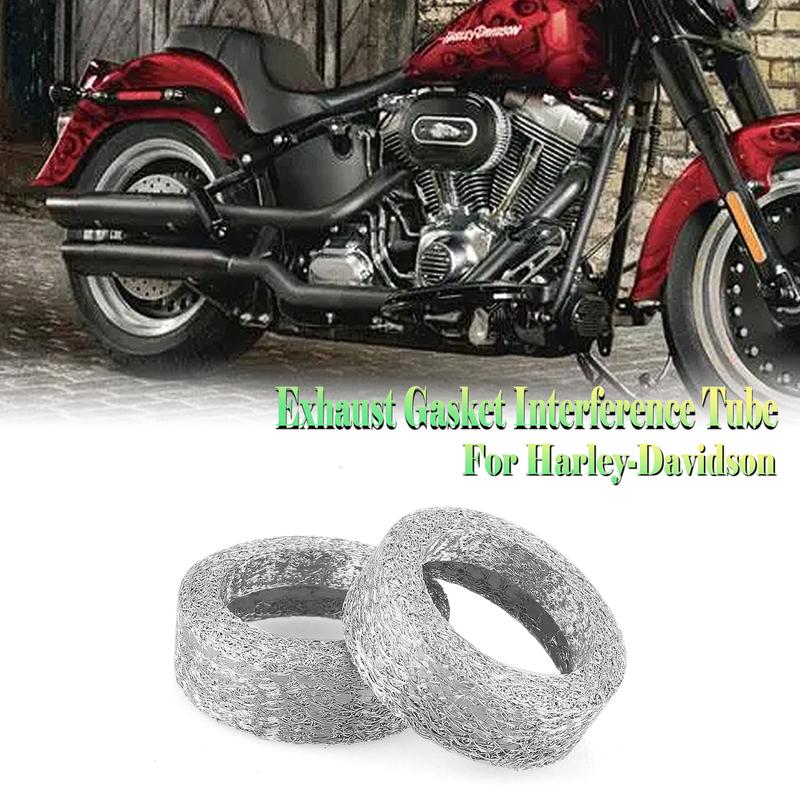 Motorcycle Exhaust Pipe Gasket Interference Tube Sealing Seal Ring For Harley Davidson HD Softail Sportster Heritage XL XR