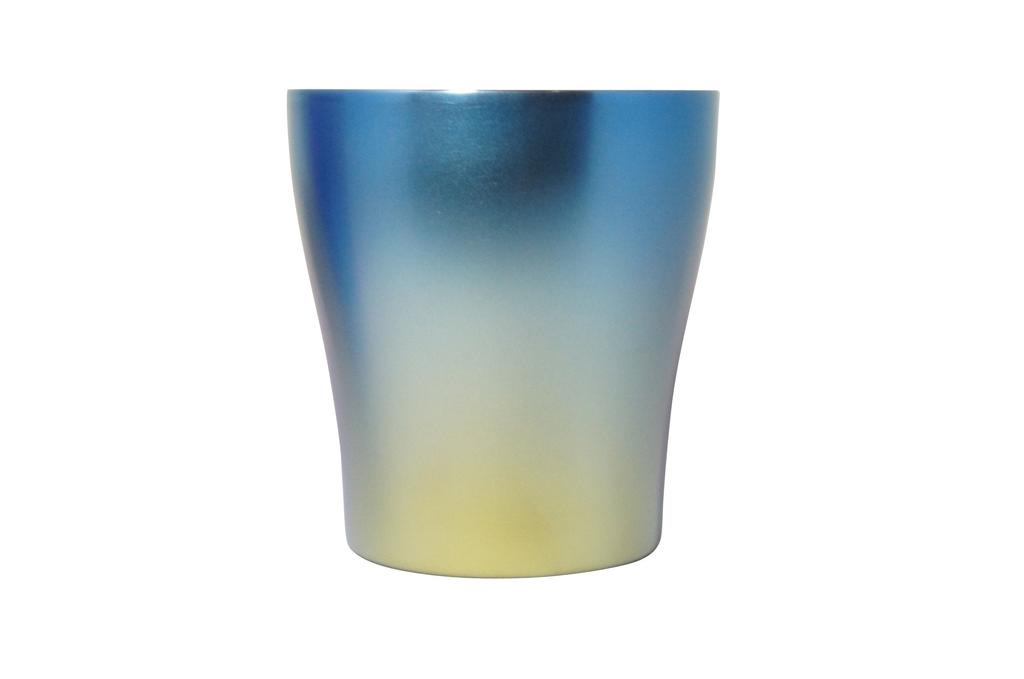 HORIE Сделано в префектуре Ниигата, чистый титановый двойной стакан 250 куб. см. Dawn hour Tsubame, (1 назад) Т-15-АМ250Б