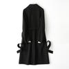 Double-sided Cashmere Coat for Women's Medium and Long Models, New Slim-fitting and Thin Wool Coat for Women