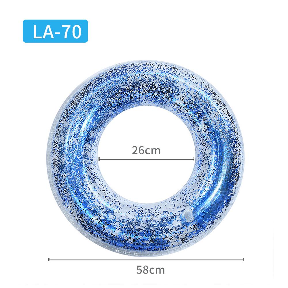 Прозрачный блестящий бассейн, кольцо для плавания, надувная трубка для взрослых и детей, гигантский поплавок для мальчиков и девочек, водная забавная игрушка, круги для плавания