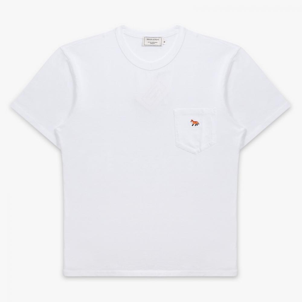 MaiSon KitSune Gm00116kj0008 P100 Profile Fox Patch Pocket Men S Short Sleeve Tee