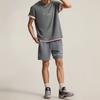 Li-Ning Мужские шорты Wade Series Letter Print Ice Feel Loose Casual Shorts Shadow-Gray AKSU371-1