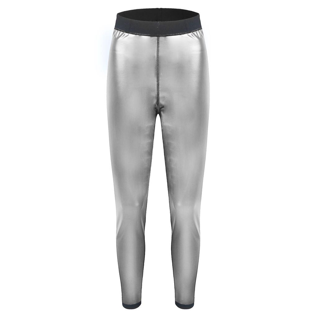 Мужские леггинсы для тренировок Спортивные штаны для сауны Компрессионные колготки для фитнеса Тренажерный зал Брюки для похудения Уловитель тепла Сауна Костюм для похудения Body Shaper Спортивные брюки