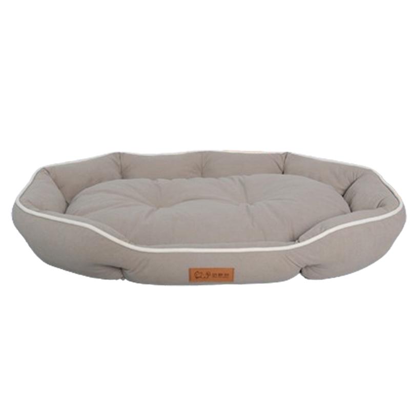 Oval Winter Warm Dog Bed for Medium Dog Mattress Anti-scratch Cat Bed Non-slip Slepping Pet Cushion Large SpaceThickrned Dog Bed