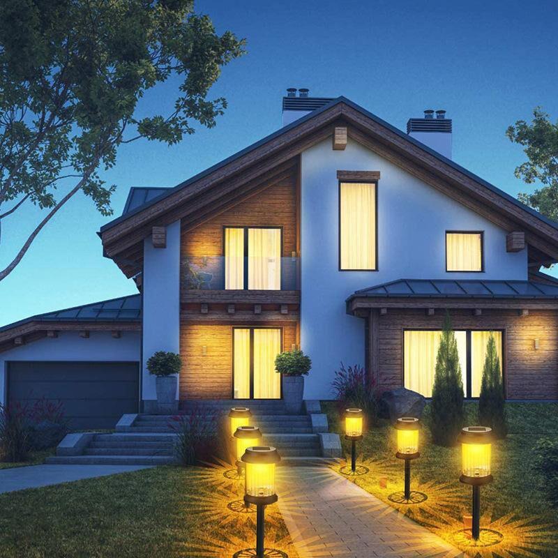 1Pcs Solar Garden Lawn Lights  LED Street Lamps Outdoor Waterproof Solar Stake Lights for Pathway Yard Path Landscape Decor