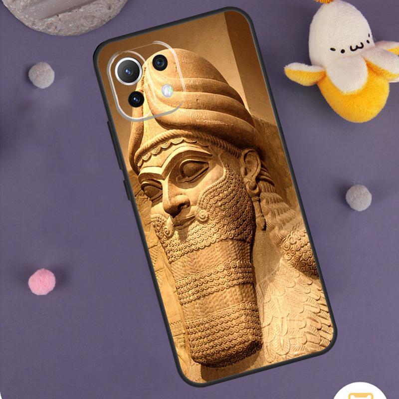 Крылатый Лев Ламассу Ассирийский Чехол Для Xiaomi 14 15 Ultra 13T 14T 15T 17 Pro Max POCO F5 F6 F7 X5 X6 X7 Pro F8 Ultra Обложка