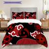 Japanese Anime Cartoon N-Narutos Famous U-Uzumakis N-Narutos Comfortable Duvet Cover and Pillowcase(1 * Duvet Cover + 2 * Pillowcase, Without core)G8