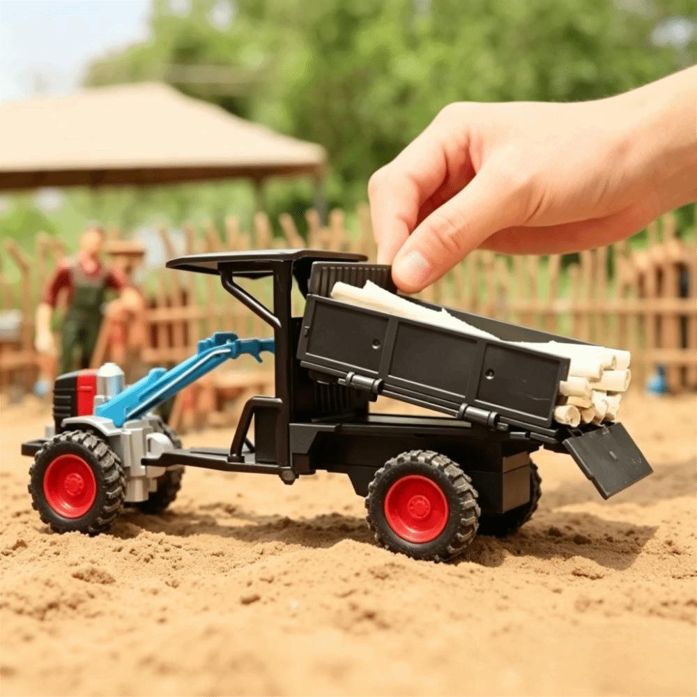 Pull Back Tractor Model Toys Zinc Zinc Alloy Diecast Farm Vehicle Toy Agricultural Tractors Toy Kids Gifts