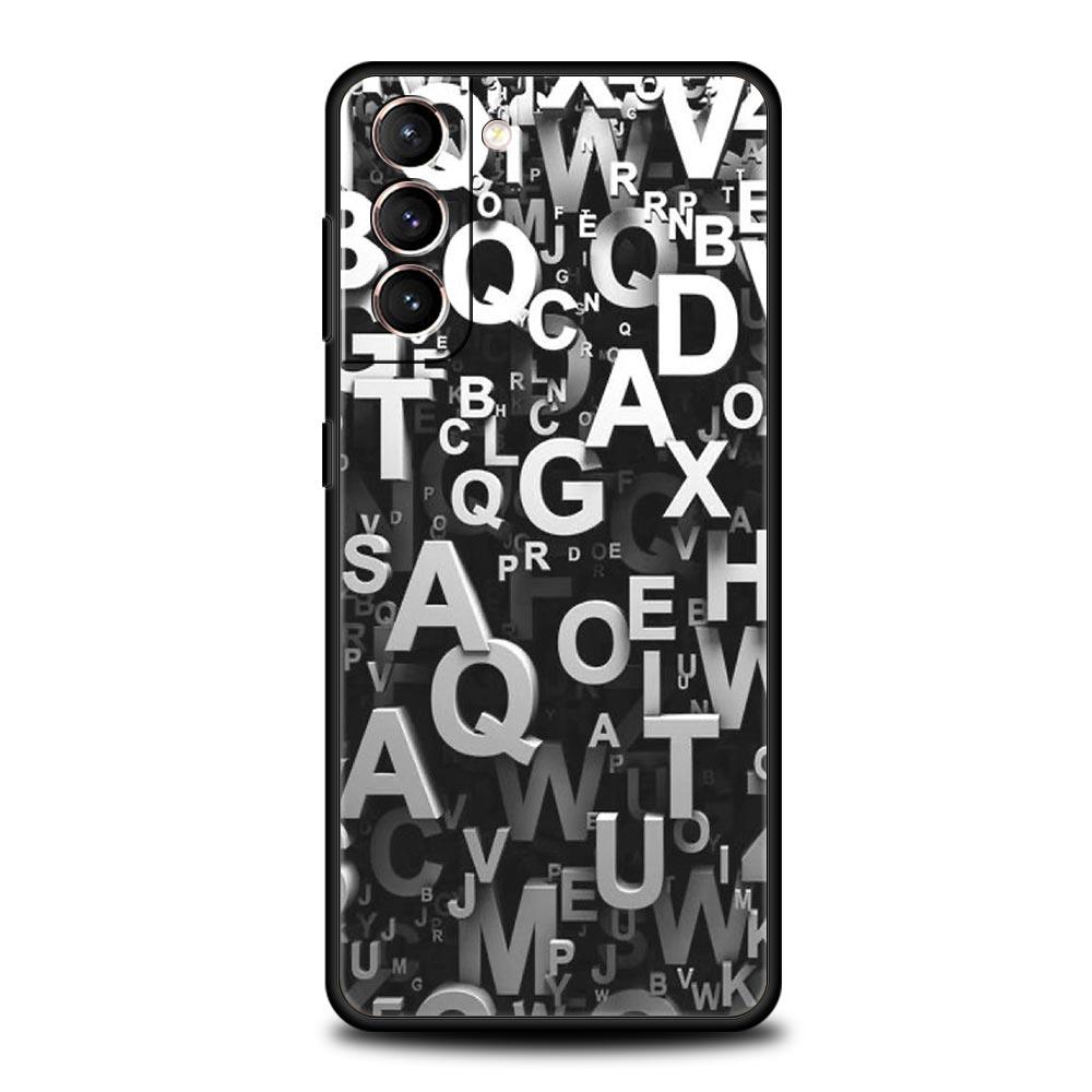 Чехол с узором из цифр для Samsung Galaxy S26 S25 S24 S23 S22 S20 S21 FE Ultra S25 Edge Plus 5G Мягкий ТПУ Чехол Fundas Capas