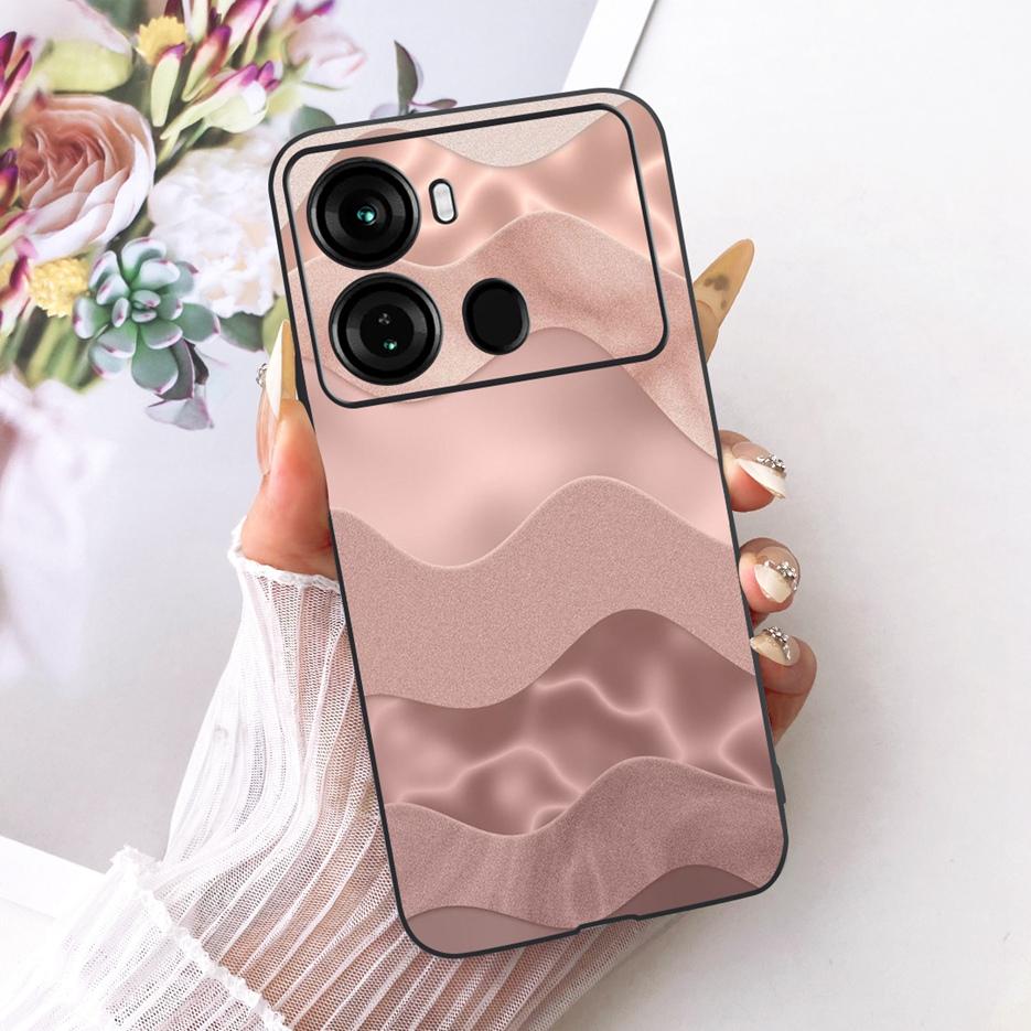 For Itel P40 Plus Case P683L Luxury Butterfly Tree Painted Cover Soft Silicone Phone Case For Itel P40 P662L P 40 ItelP40 + Bags