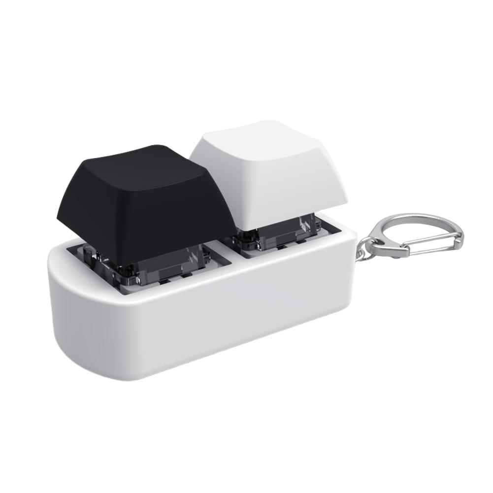 Keyboard Fidget Fidget Clicker 2 Keys Stress Relief Button Mechanical Keyboard Fidget Button Relief Stress Gifts for Adults