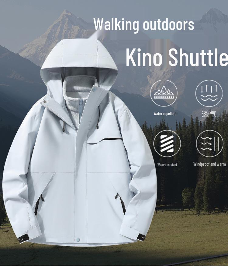 Мужская и женская трехслойная ветрозащитная куртка для туризма и катания на лыжах 2025