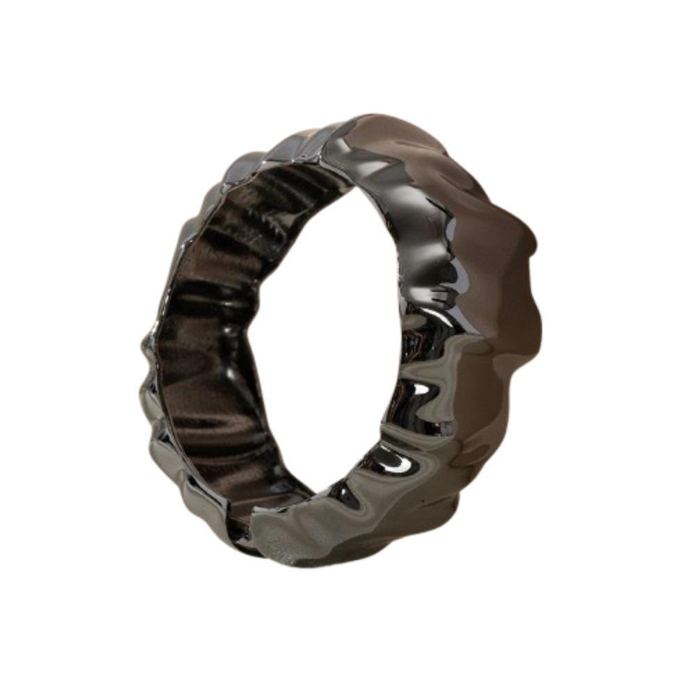 Открытые широкие массивные браслеты на руку, кольцо, преувеличенные браслеты, нерегулярные оборки, браслет для женщин и мужчин